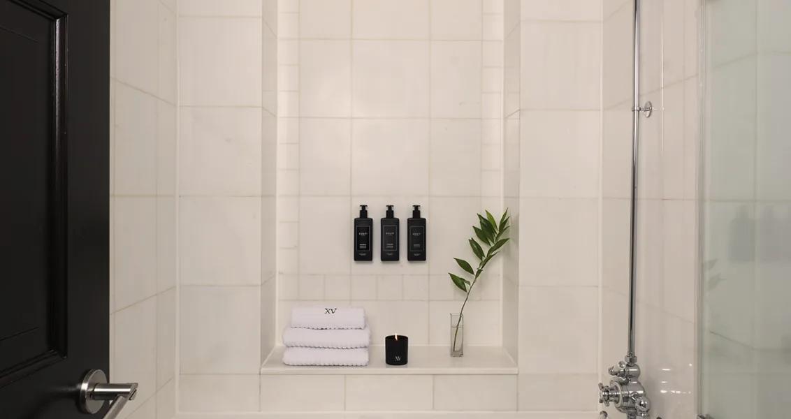 Bathroom of a Bromfield Suite