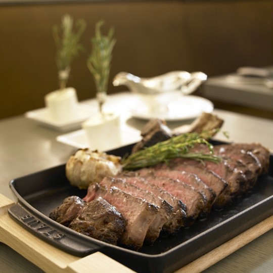 Photograph of our premium steaks that you can order in Mooo Restaurant